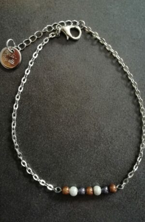 Chaîne de cheville Ligne - marron blanc anthracite