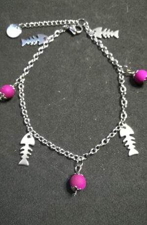 Chaîne de cheville Arielle - Mauve