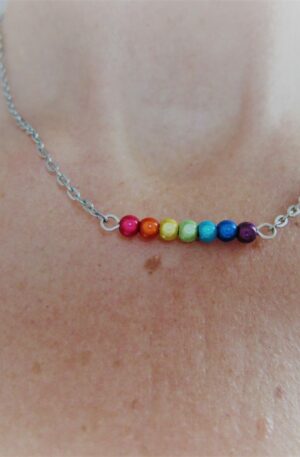 Collier Ligne - Chakkras - arc en ciel