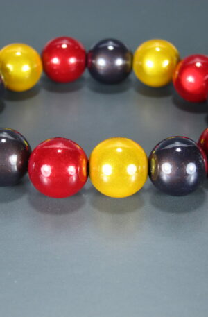 Bracelet Dragibussy - Jaune - Rouge - Anthracite