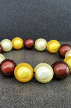 Bracelet Dragibussy - Jaune - Beige - Marron