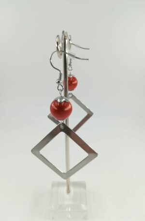 Boucles d'oreilles Louane orange