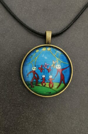 Pendentif Perli'Titi famille heureuse