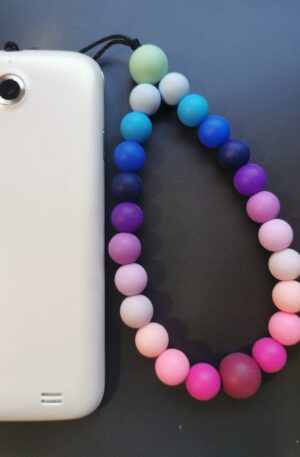 Bijou de téléphone Perli'Mum rose violet
